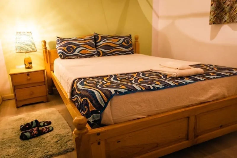 Peaceful massage room with comfortable treatment table